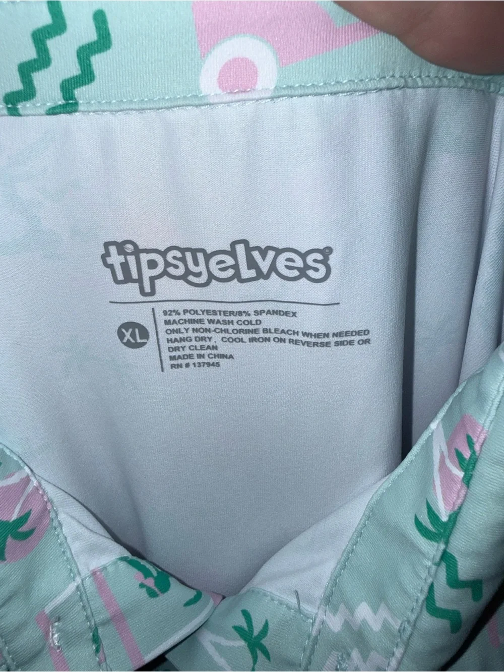 Tipsy Elves golf shirt in a 
